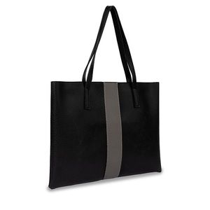 Vince Camuto Luck Tote black / gray vegan leather